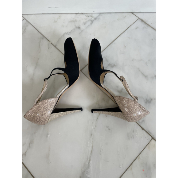 Oscar De La Renta Color block Beige And Black Heels Women’s EU 40 Or US 9-9.5 - Picture 7 of 11